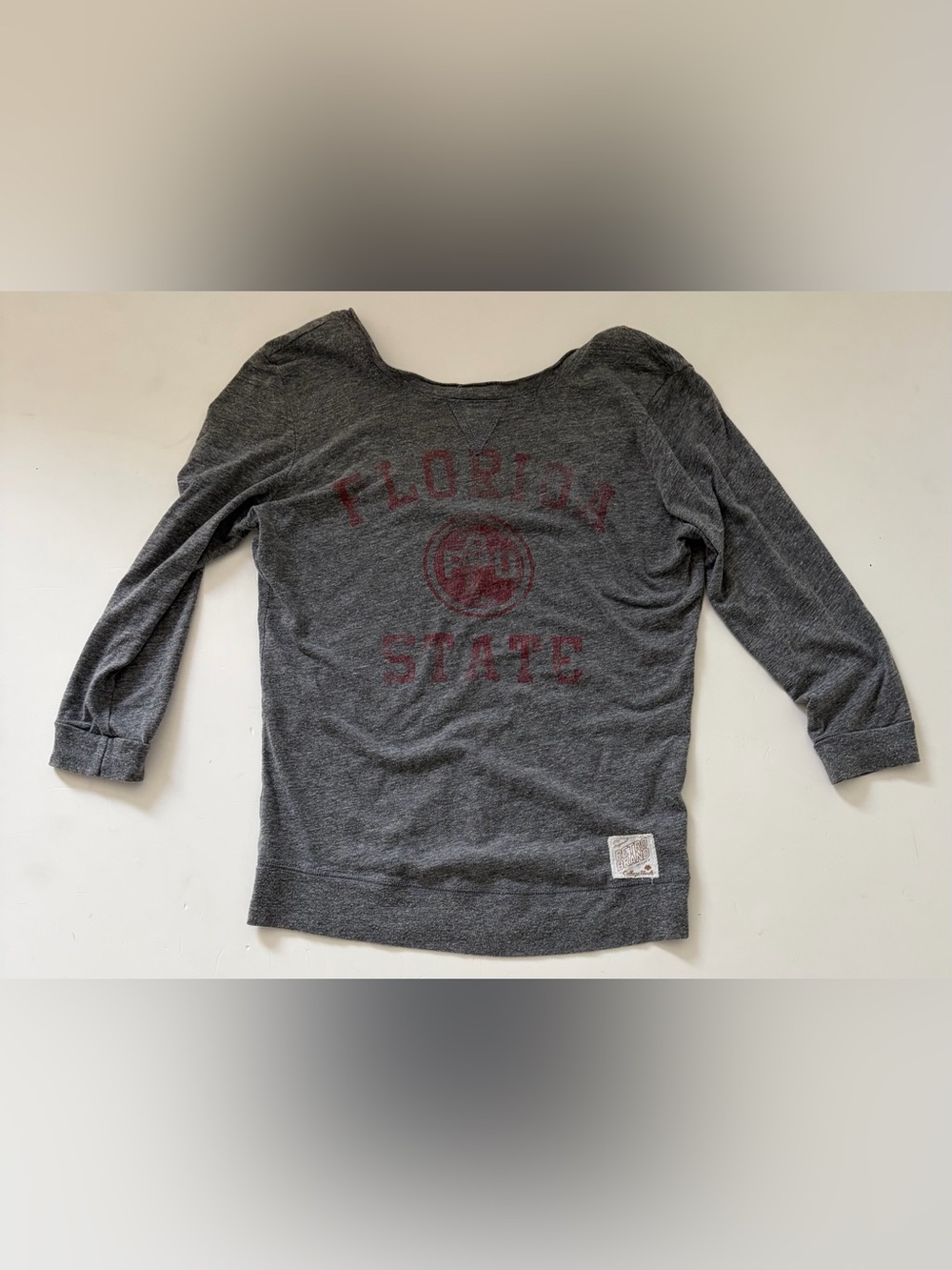 Original Retro Brand Charcoal Gray Florida State Pullover